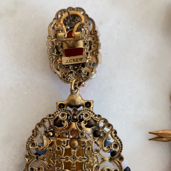 J Crew Beaded Tassel Earrings - Picture 2 of 2